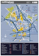 Nottingham city centre map 2019 thumbnail